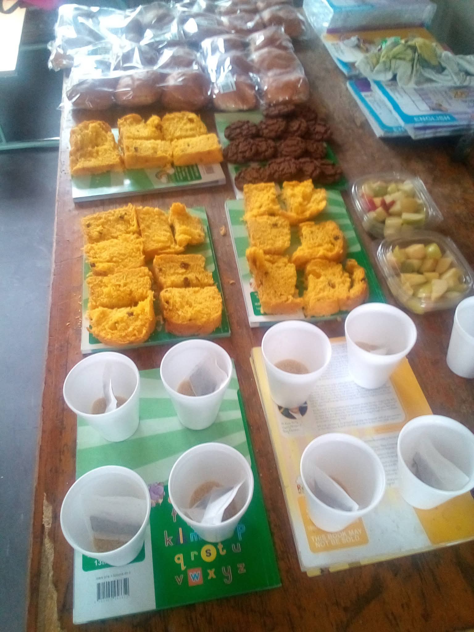 Baked goods display