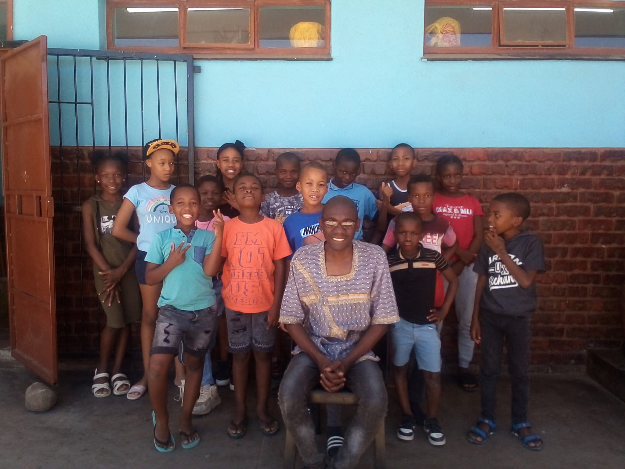 Woman with children community outreach