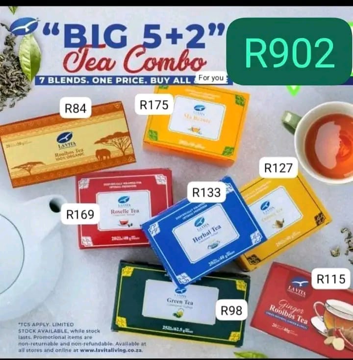 Lavita Big 5+2 Clear Combo tea bundle promotion