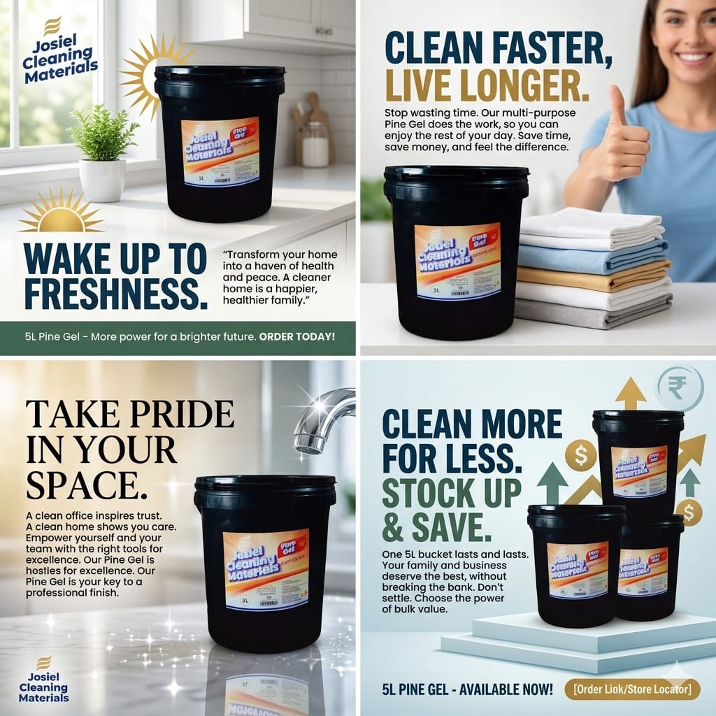 Pine Gel multi-purpose cleaner poster