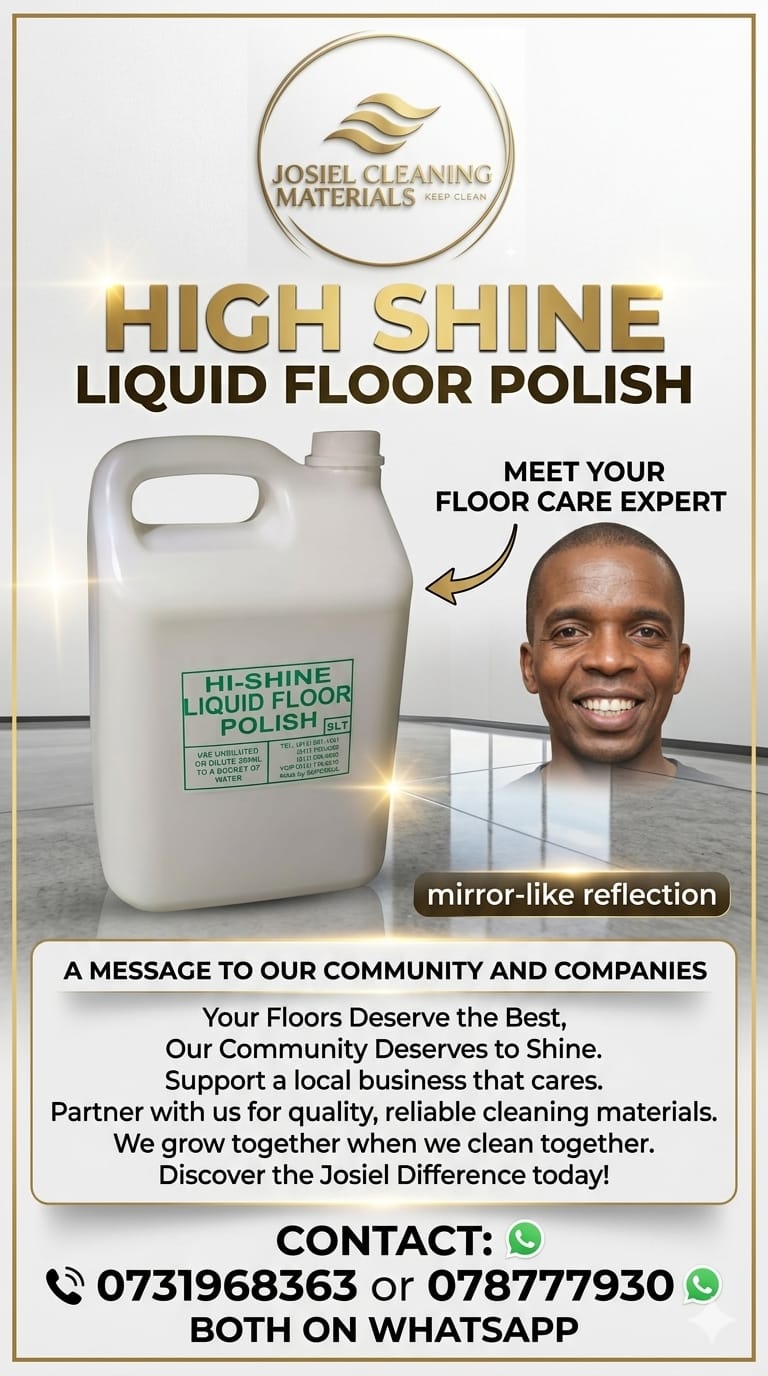 High Shine Liquid Floor Polish advertisement